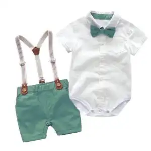 Barboteuse Imprimée – Confort et Style pour Votre Bébé - vert