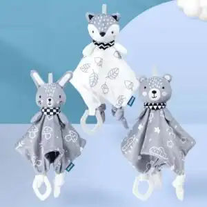 Doudou Gris Blanc ourson