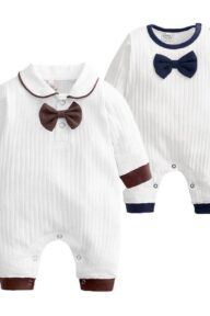 Barboteuse Gentleman en coton