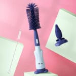 Bébé Biberon Brosse 3-en-1 - Bleu