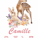 Affiche de naissance biche