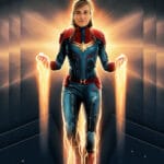 Portrait pour LES GRANDS SUPER-HEROS - Captain Marvel