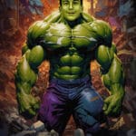 Portrait pour LES GRANDS SUPER-HEROS - Hulk