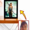 Poster Personnalisé - pour LES GRANDS SUPER-HEROS - Lara Croft