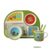 Bambou Élégance – Set de Table Raffiné pour Enfants - Elephant