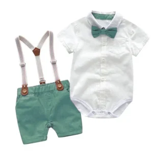 Barboteuse Imprimée – Confort et Style pour Votre Bébé - vert