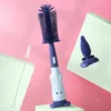 Brosse Biberon Bébé 3-en-1 - Bleu