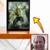 Poster Super-Héros Personnalisé avec Photo — Ados et Adultes, 19 Héros au Choix - Hulk 2