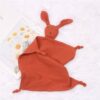 Doudou Lapin Ultra Doux – Compagnon de Nuit pour Bébé - Rouge