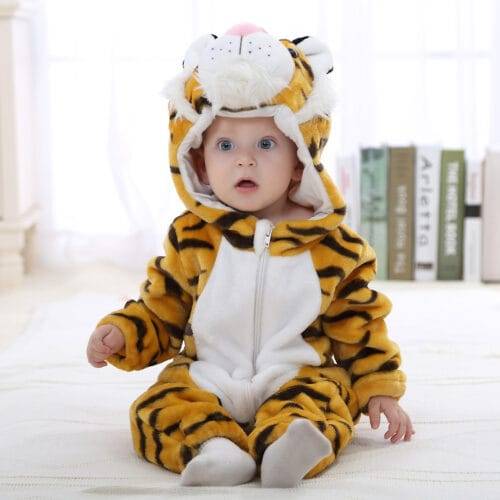 Pyjama Grenouillère Douceur Animale Tigre2