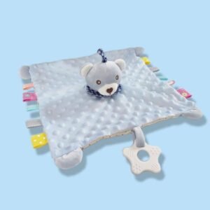 Doudou Animal en Peluche Ultra Doux – Couverture Apaisante pour Bébé - Ourson