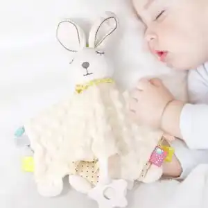 Doudou Animal en Peluche Ultra Doux – Couverture Apaisante pour Bébé