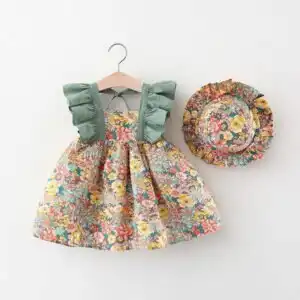 Robe Princesse Fleurie pour Fille