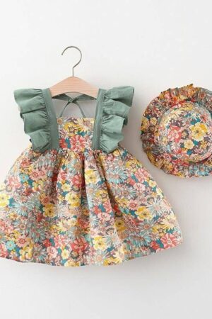 Robe Princesse Fleurie pour Fille