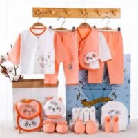 Coffret Cadeau Naissance (18 pièces) Vêtements Bébé Automne - orange