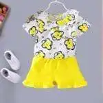 Ensemble fleurs d'été pour petites filles