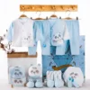 Coffret Cadeau Naissance (18 pièces) Vêtements Bébé Automne - Bleu