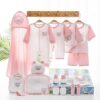 Coffret Cadeau Naissance Vêtements Bébé été - Rose