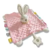 Doudou Animal en Peluche Ultra Doux – Couverture Apaisante pour Bébé - Lapin Rose