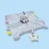 Doudou Animal en Peluche Ultra Doux – Couverture Apaisante pour Bébé - Ourson
