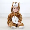 Pyjama Grenouillère Bébé — Douceur Animale, Ultra-Doux et Respirant - Leopard