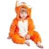 Pyjama Grenouillère Bébé — Douceur Animale, Ultra-Doux et Respirant - Renard