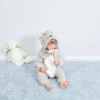 Pyjama Grenouillère Bébé — Douceur Animale, Ultra-Doux et Respirant - Souris