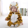 Pyjama Grenouillère Bébé — Douceur Animale, Ultra-Doux et Respirant - Tigre 2