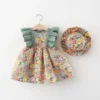 Robe Princesse Fleurie pour Fille - Vert