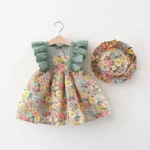Robe Princesse Fleurie pour Fille