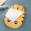 Sac de Couchage Bébé Coton Tricoté — Doux, Chaud et Respirant - Tigre