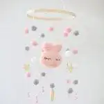 Mobile pour Berceau en Forme de Lapin