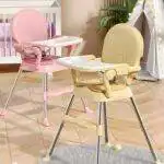 Chaise Haute Pliable pour Bébé – Confort et Sécurité au Quotidien