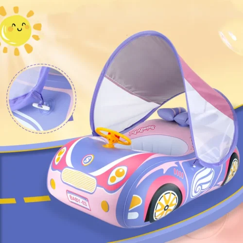 Flotteur de Piscine Bébé en Forme de Voiture
