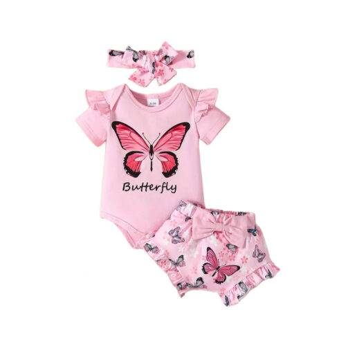 Ensemble Été Papillon pour Bébé Fille