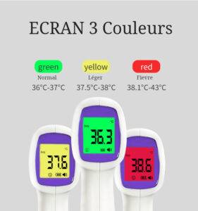 Thermomètre infrarouge - affichage couleur