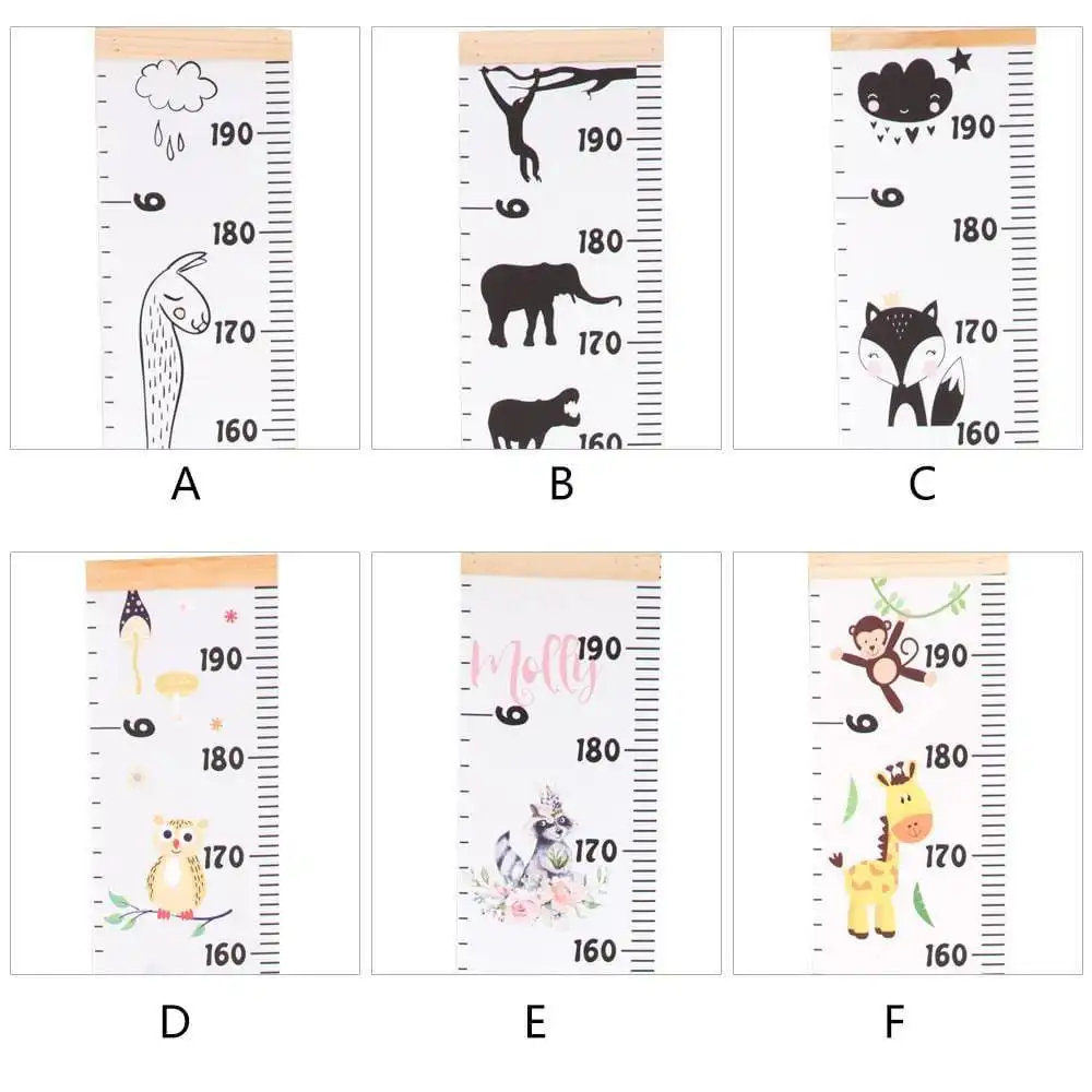 Children's Canvas Height Chart - Growth Tracker