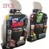 Sac de Rangement de Siège de Voiture Multifonction – Organisation et Protection - 2 pièces Noir