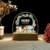 Veilleuse personnalisée avec prénom – Lampe LED pour chambre bébé - Savane