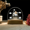 Veilleuse personnalisée avec prénom – Lampe LED pour chambre bébé - Nuages