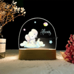 Veilleuse personnalisée avec prénom – Lampe LED pour chambre bébé - Éléphant