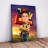 Poster Toy Story Personnalisé avec Photo — Buzz l'Éclair ou Woody, Cadeau Enfant - Woody