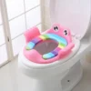 Siège de Toilette Bébé — Réducteur WC Antidérapant et Coussin Lavable - Rose