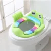 Siège de Toilette Bébé — Réducteur WC Antidérapant et Coussin Lavable - Vert