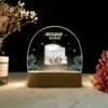 Veilleuse personnalisée bébé – Lampe LED bois prénom, motifs animaux & nature douce - Peluches