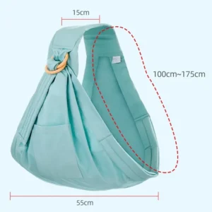 écharpe de portage avec anneaux,sling ergonomique anneaux,écharpe sans nœud rembourrée,portage hanche bébé position M,sling pour bébé jusqu’à 20 kg