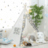 Tipi de jeu pour enfant – Tente princesse ou cabane intérieure pour garçon & fille - Gris