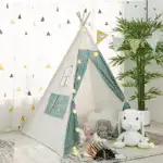 Tipi enfant intérieur – Tente cabane en coton, espace de jeu pour fille et garçon