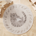 Tapis Alphabet & Animaux – Tapis de jeu éducatif pour bébé & chambre enfant - Chaton
