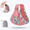 Écharpe de portage avec anneaux – Ergonomique épaule rembourrée - Rose